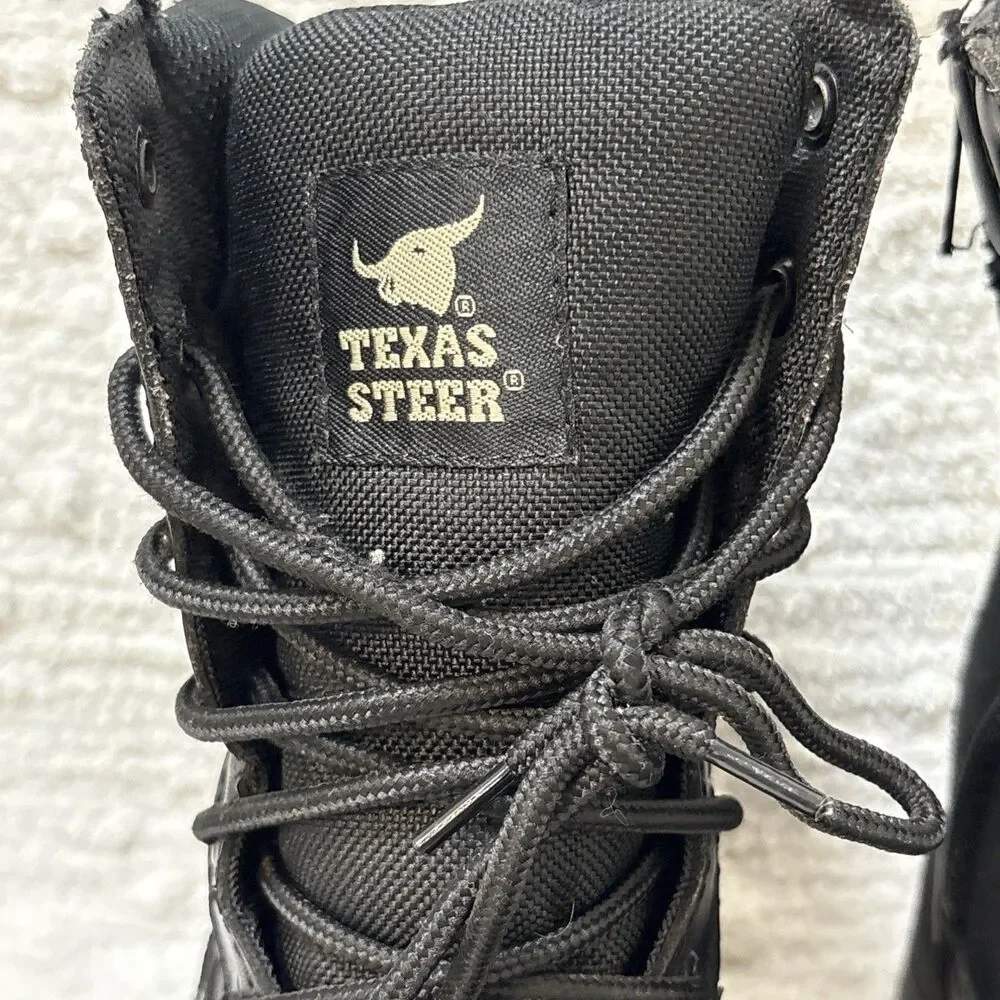 Black Texas Steer Very Black slip & oil resistant Mens size 11 US boots